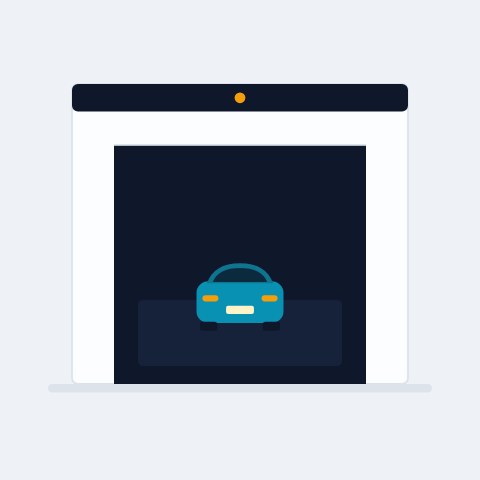 La serranda di un box si alza e un'auto entra